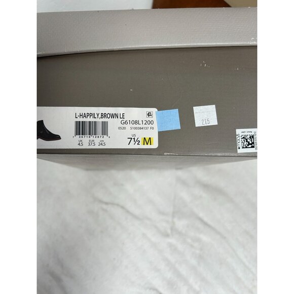 Franco Sarto Women's Happily Brown Leather Ankle Boots Size 7.5 M Side-Zip New - Picture 7 of 7